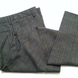 BONOBOS MEN'S NEW 99%WOOL DRESS PANTS SLIM FIT  SIZE: 32/UNHEMMED